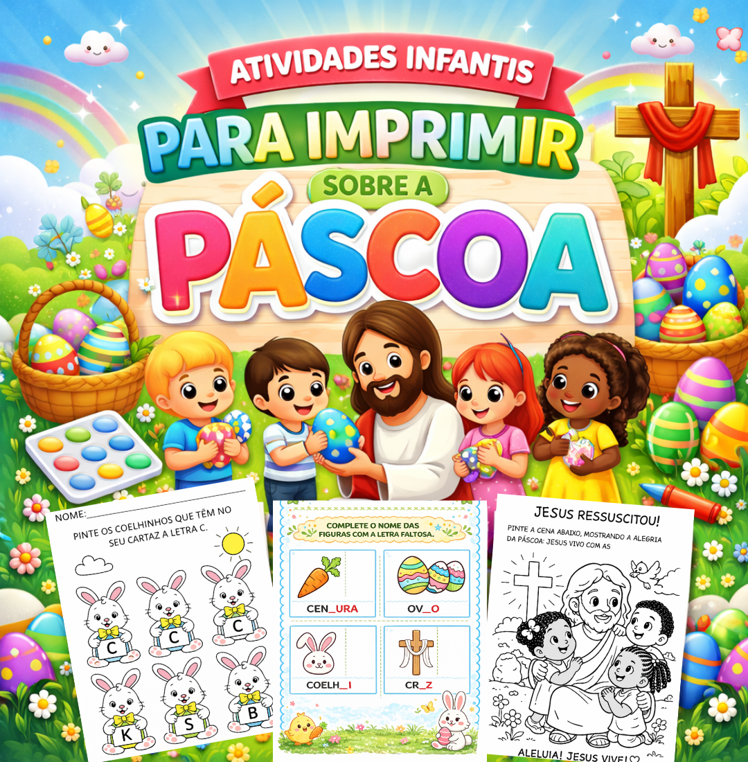 ATIVIDADES PARA IMPRIMIR PÁSCOA
