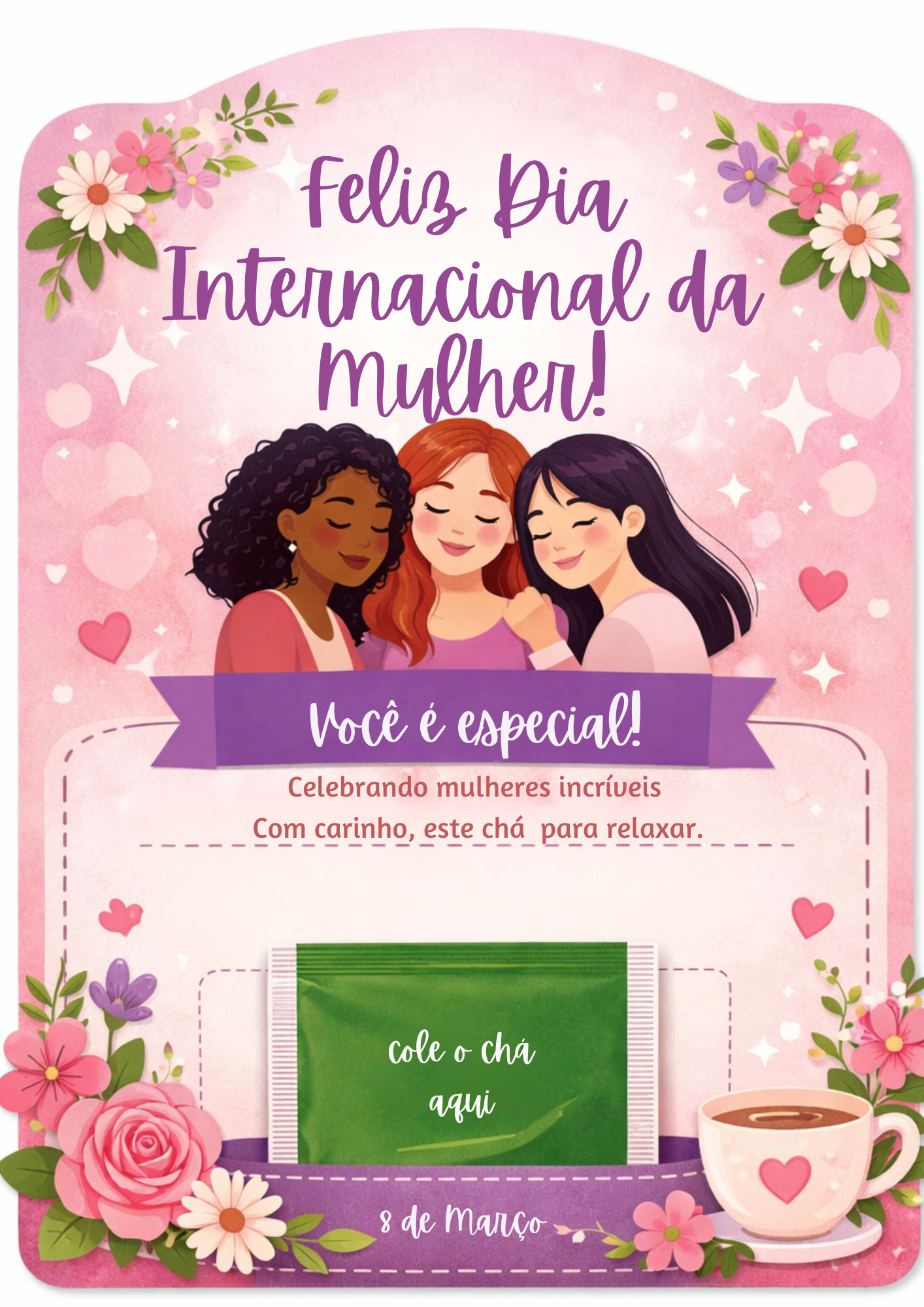 Lembrança dia Internacional da Mulher