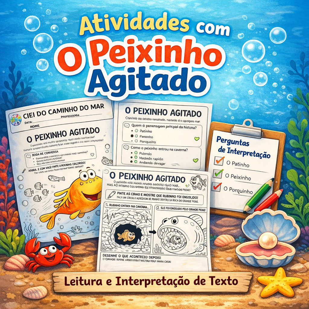 COMO TRABALHAR O LIVRO: O PEIXINHO AGITADO – RUTH GALLOWAY