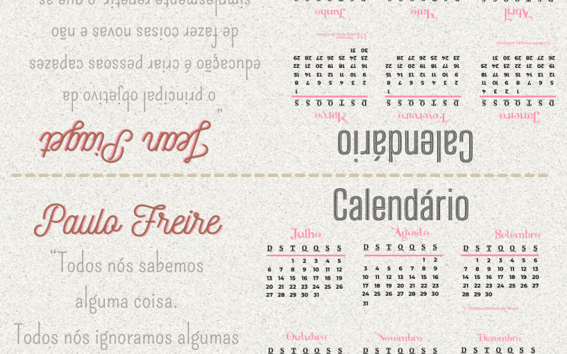 Calendário de Mesa 2025