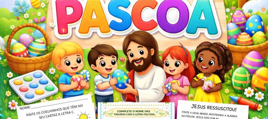 ATIVIDADES PARA IMPRIMIR PÁSCOA