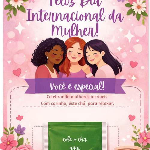 Lembrança dia Internacional da Mulher