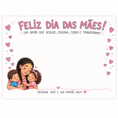 Painel Ampliado Dia das Mães para Imprimir em PDF – Grátis, Colorido e Pronto para Montar